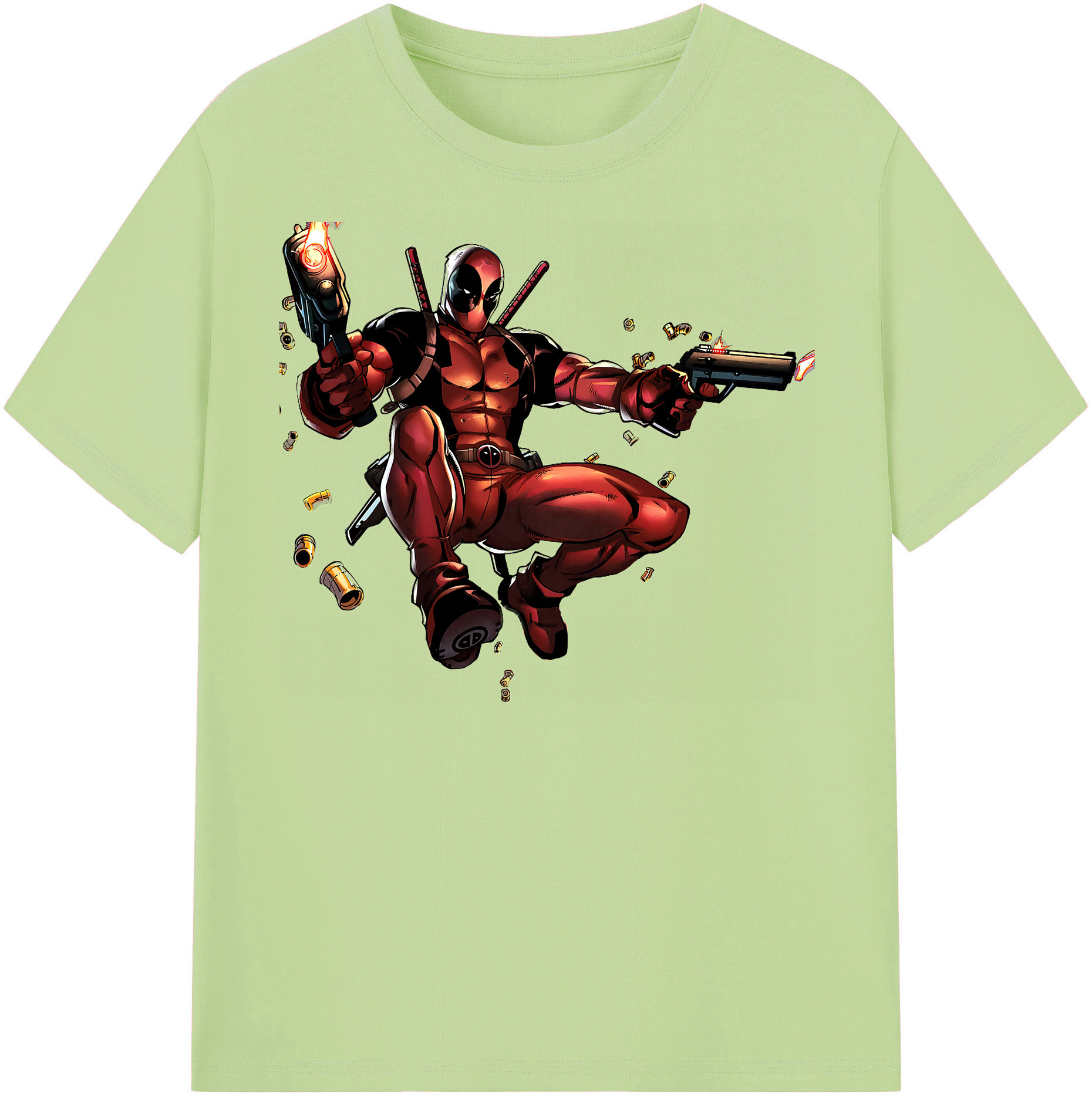 （画像用） Deadpool デッドプール 綿100％半袖Tシャツ（フロントプリント）